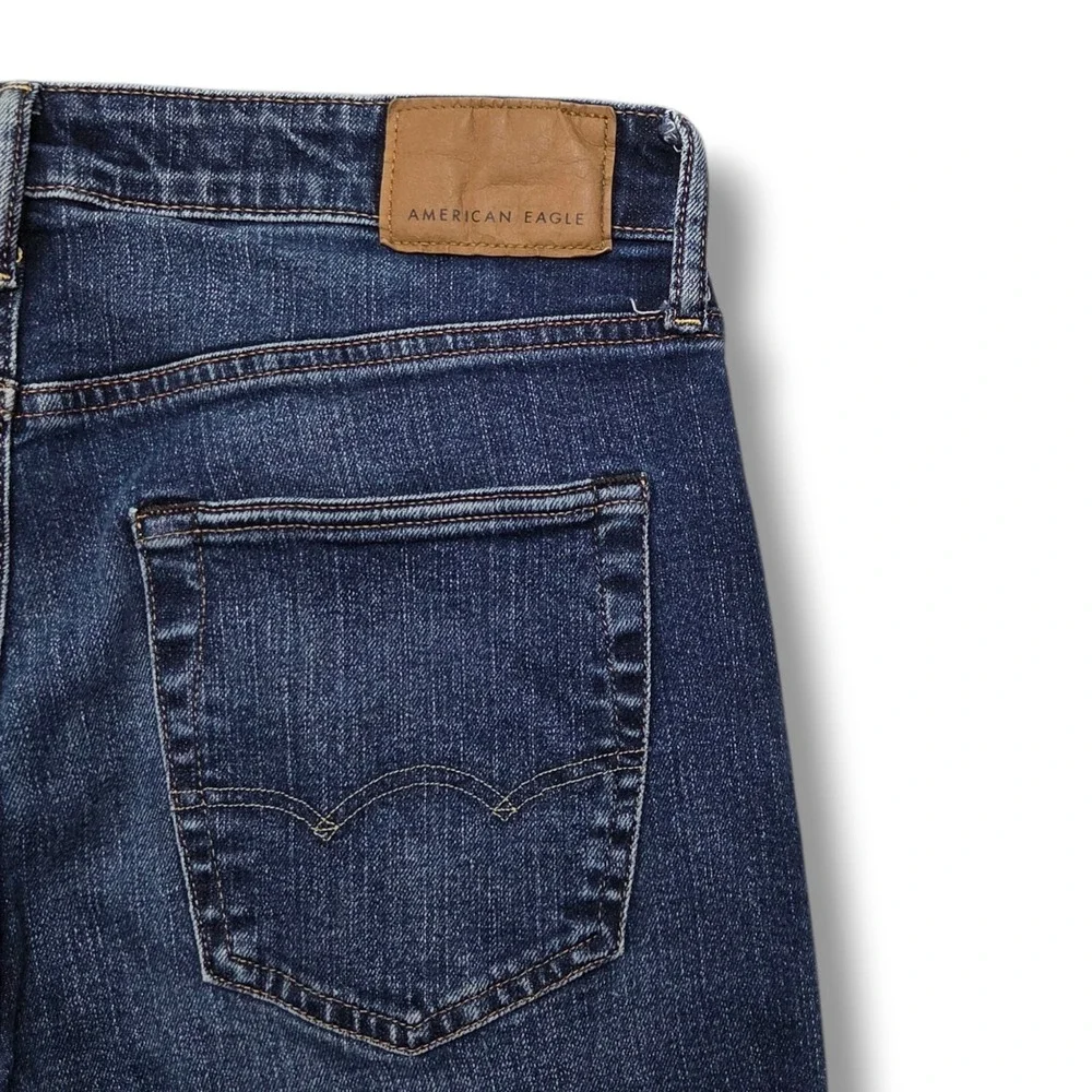American Eagle Original Bootcut Jeans Mens 30 x 30 HEMMED Mid Rise Denim